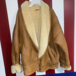 A genuine shearling coat! The warmest jacket ever!